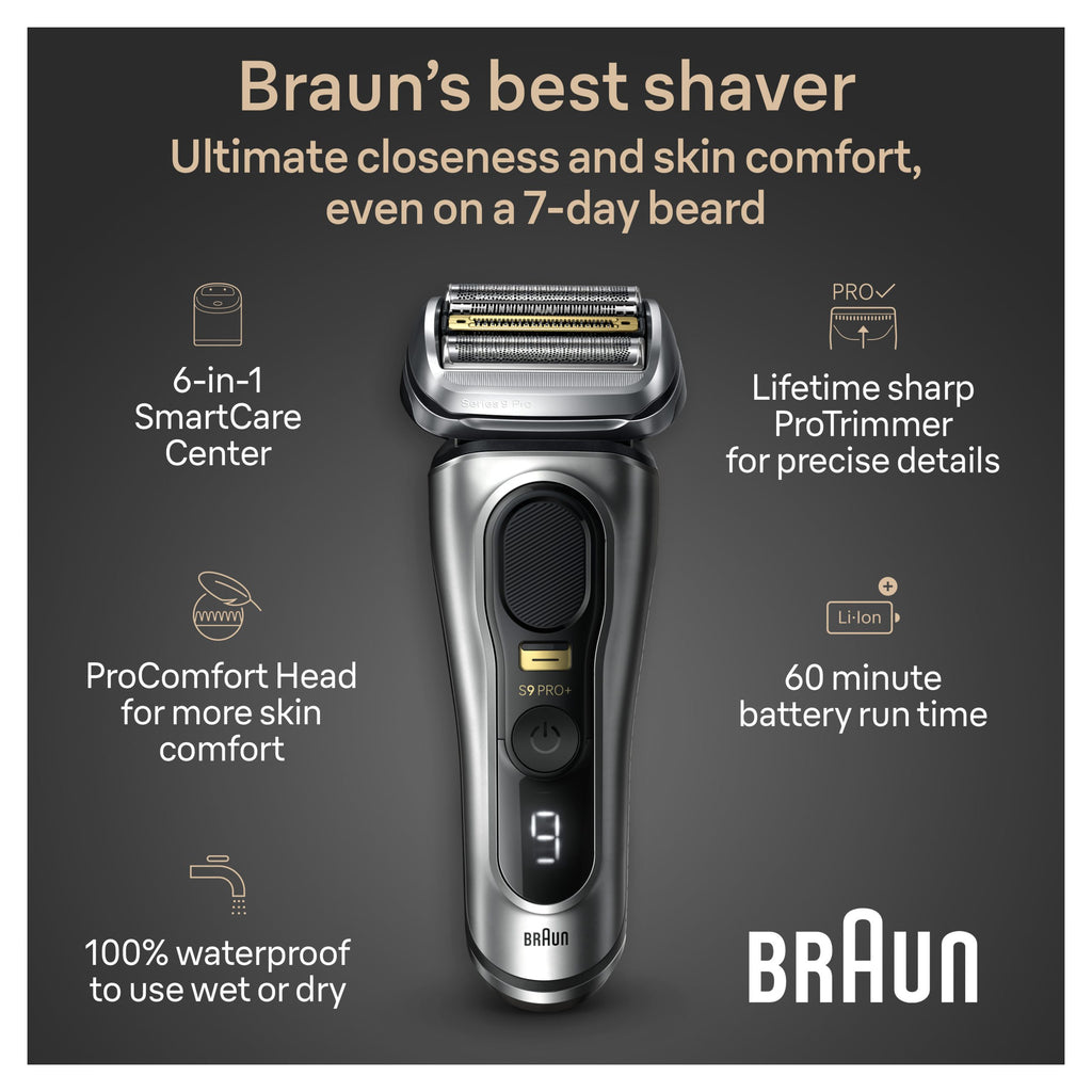 Series 9 PRO+ Electric Shaver with  6-in-1 SmartCare Center ProComfort Head 9597cc