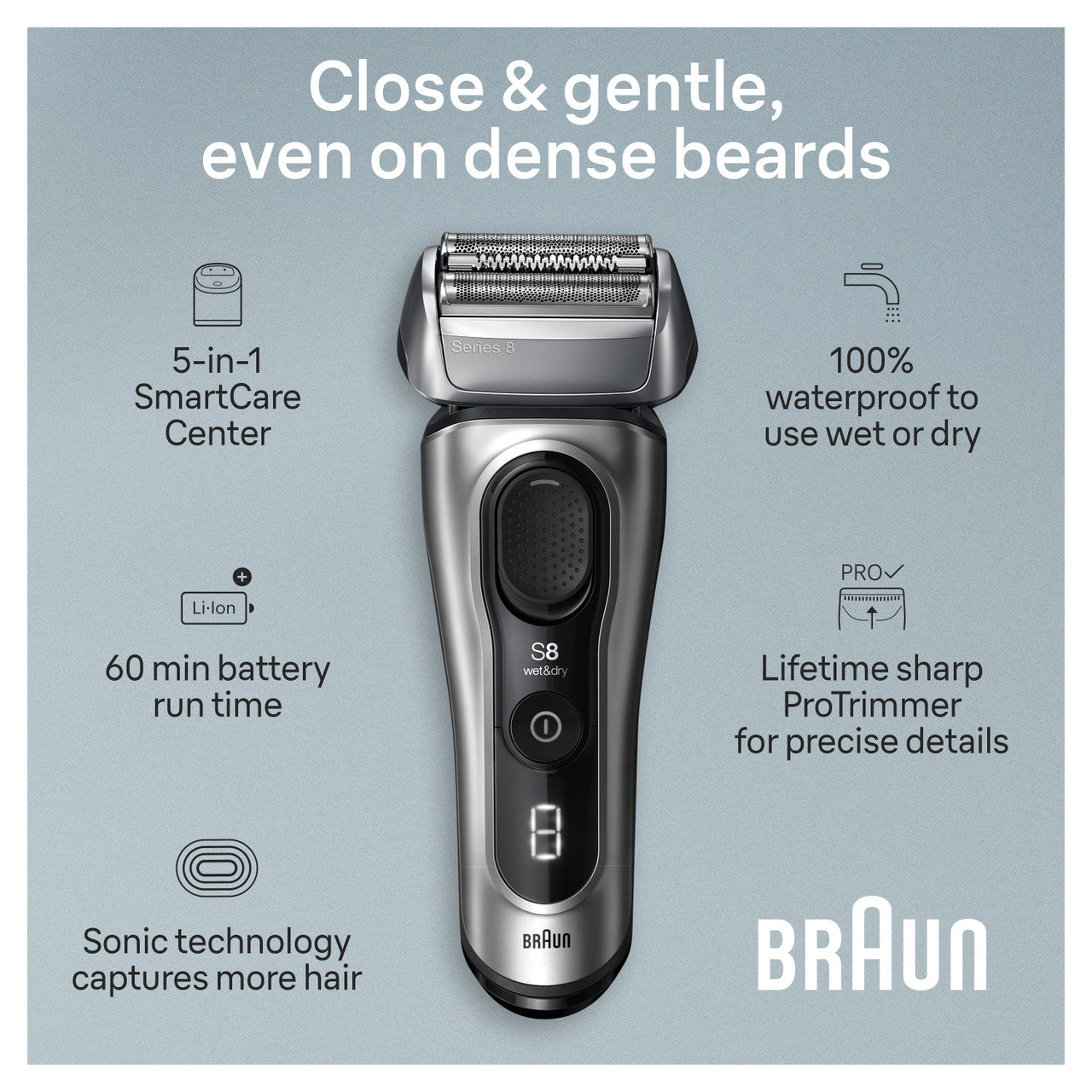 Series 8 Electric Shaver with 5-in-1 SmartCare Center 8567cc