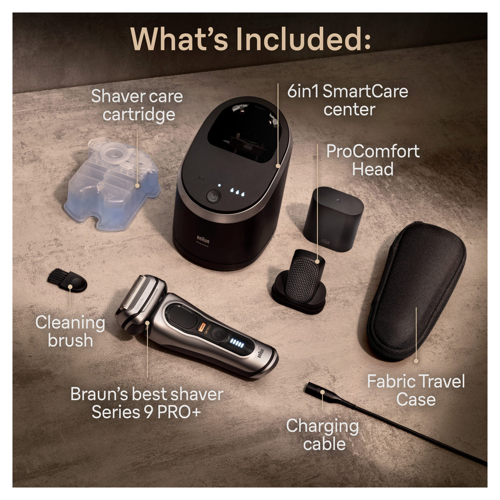 Series 9 PRO+ Electric Shaver with  6-in-1 SmartCare Center ProComfort Head 9597cc
