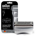 Braun Electric Shaver Head Replacement Part 70s Silver Compatible with Legacy Series 7 Electric Razors for Men