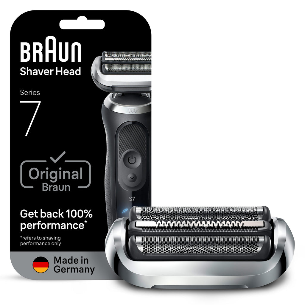 Braun Electric Shaver Head Replacement Part 74s Silver Compatible with Series 7 Electric Razors for Men