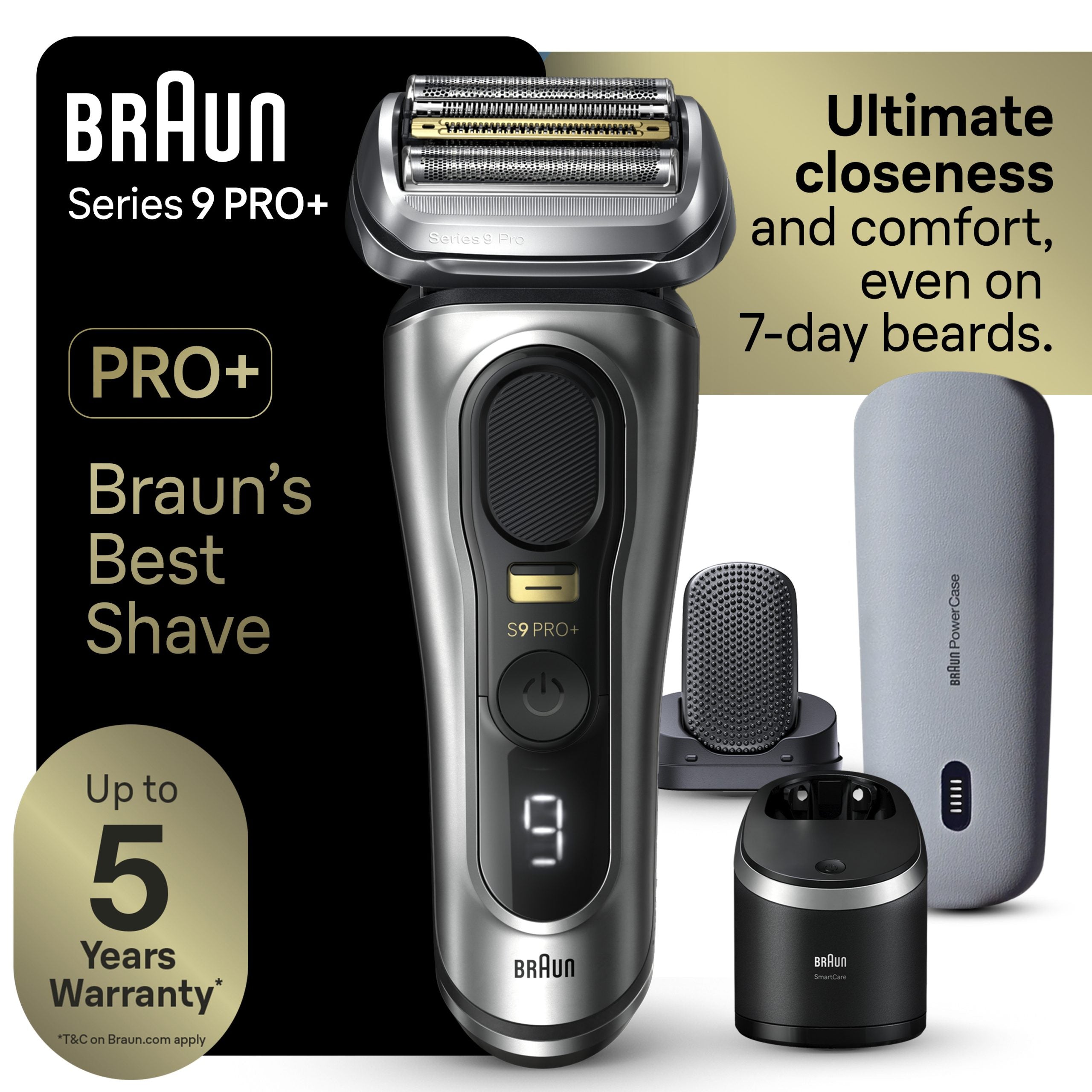 Series 9 PRO+ Electric Shaver with PowerCase 6-in-1 SmartCare Center ProComfort Head 9599cc