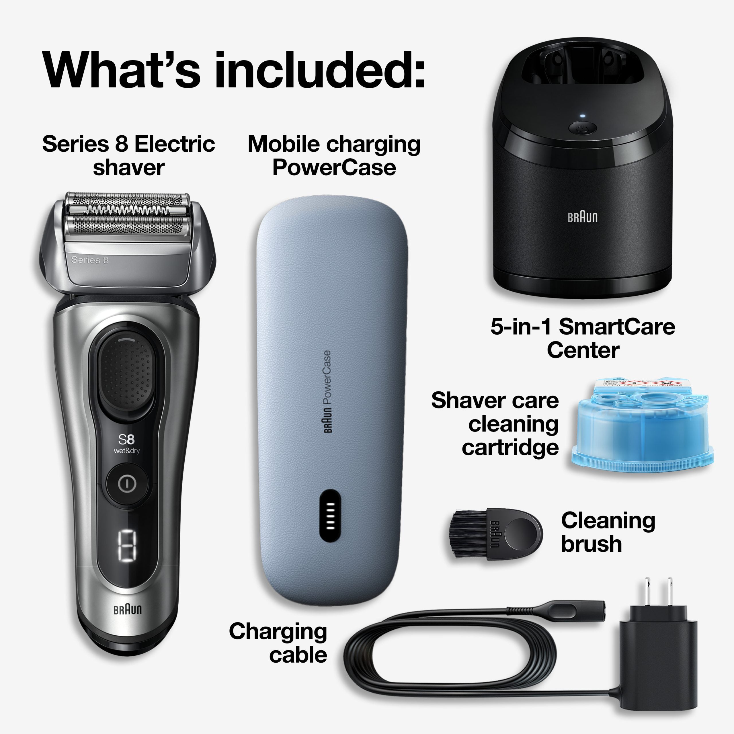 Series 8 Electric Shaver with 5-in-1 SmartCare Center 8567cc
