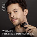 Braun Electric Razor for Men Series 5 Electric Shaver Precision Trimmer and 4-in-1 Clean & Charge Center S5 5160cc
