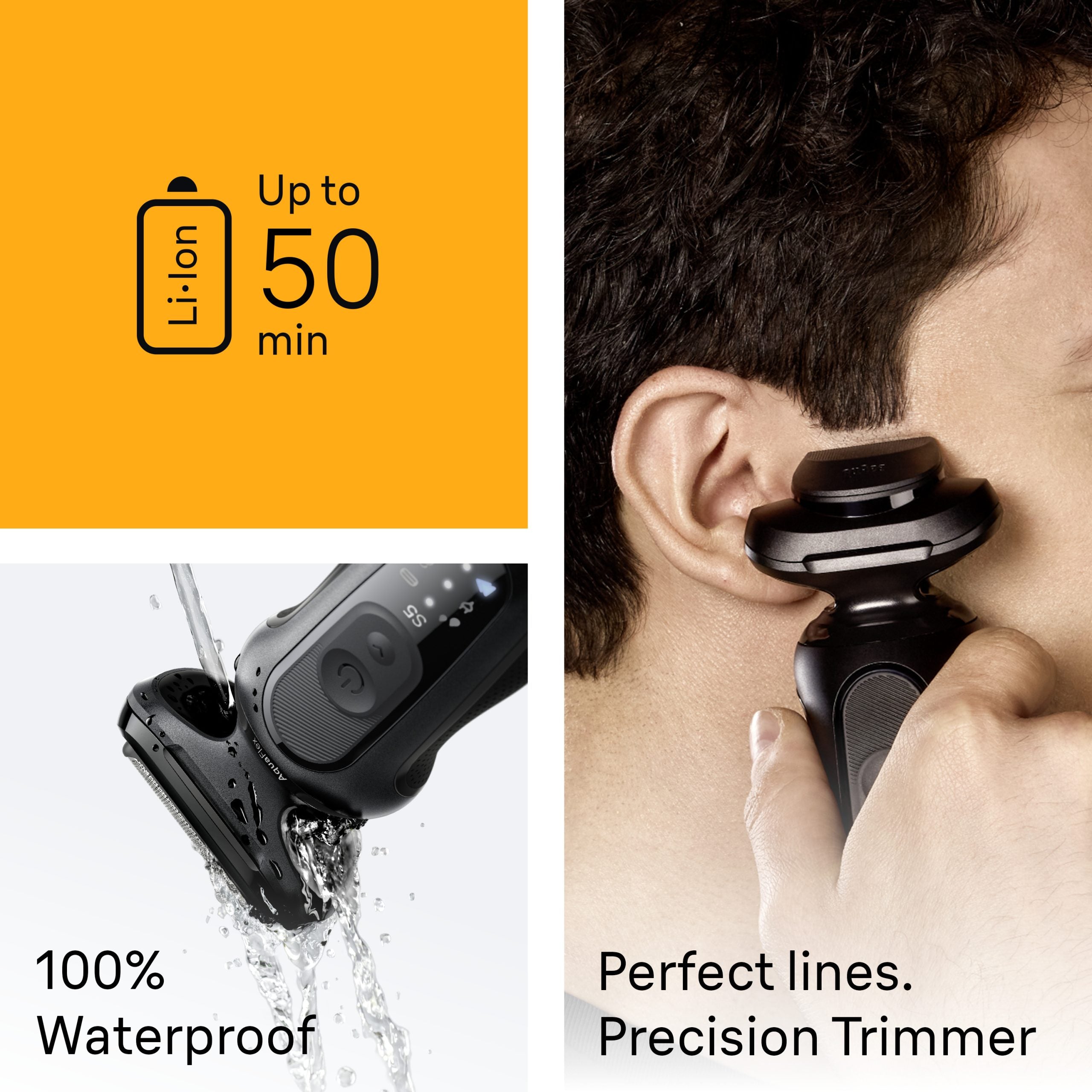 Braun Electric Razor for Men Series 5 Electric Shaver Precision Trimmer and 4-in-1 Clean & Charge Center S5 5160cc