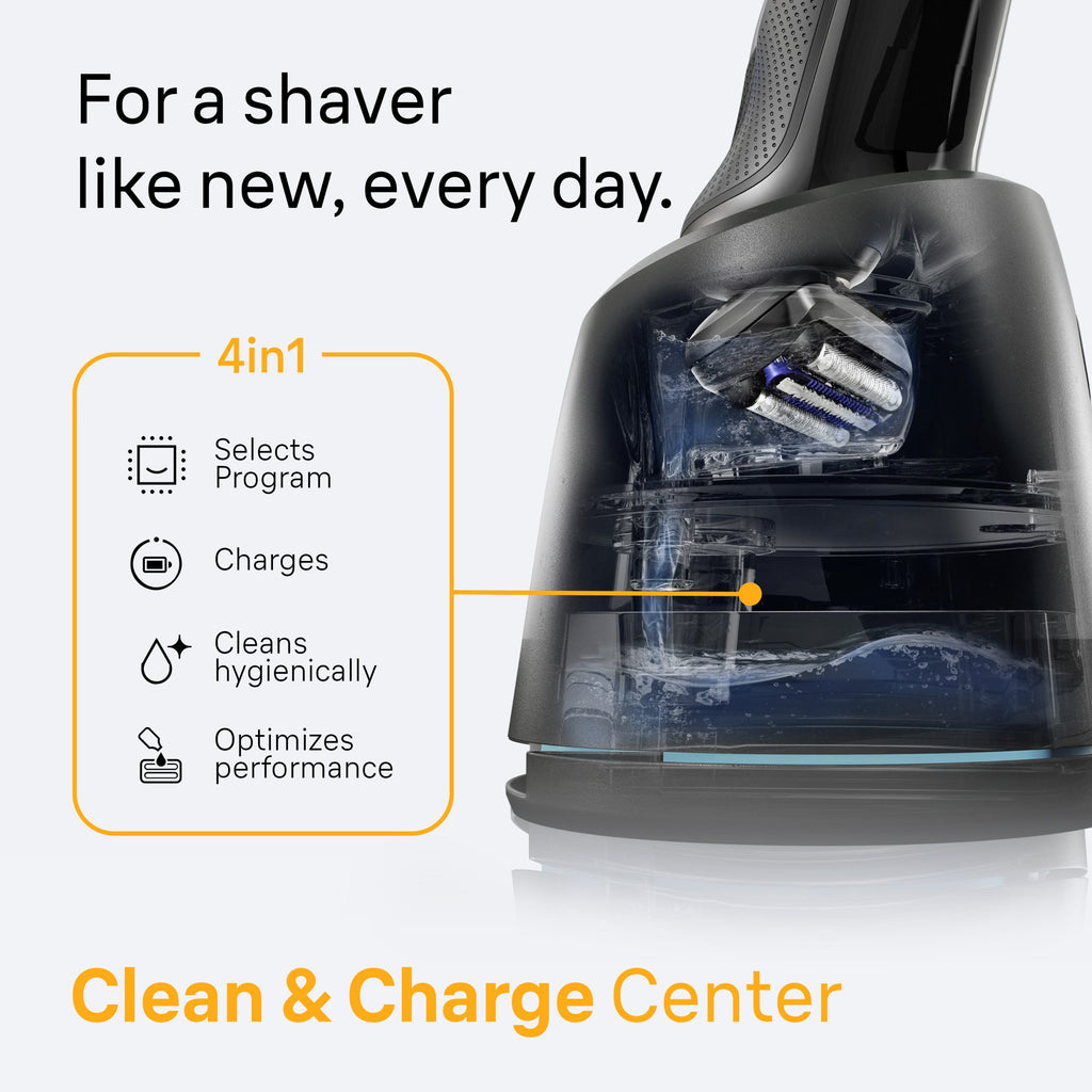 Braun Electric Razor for Men Series 5 Electric Shaver Precision Trimmer and 4-in-1 Clean & Charge Center S5 5160cc